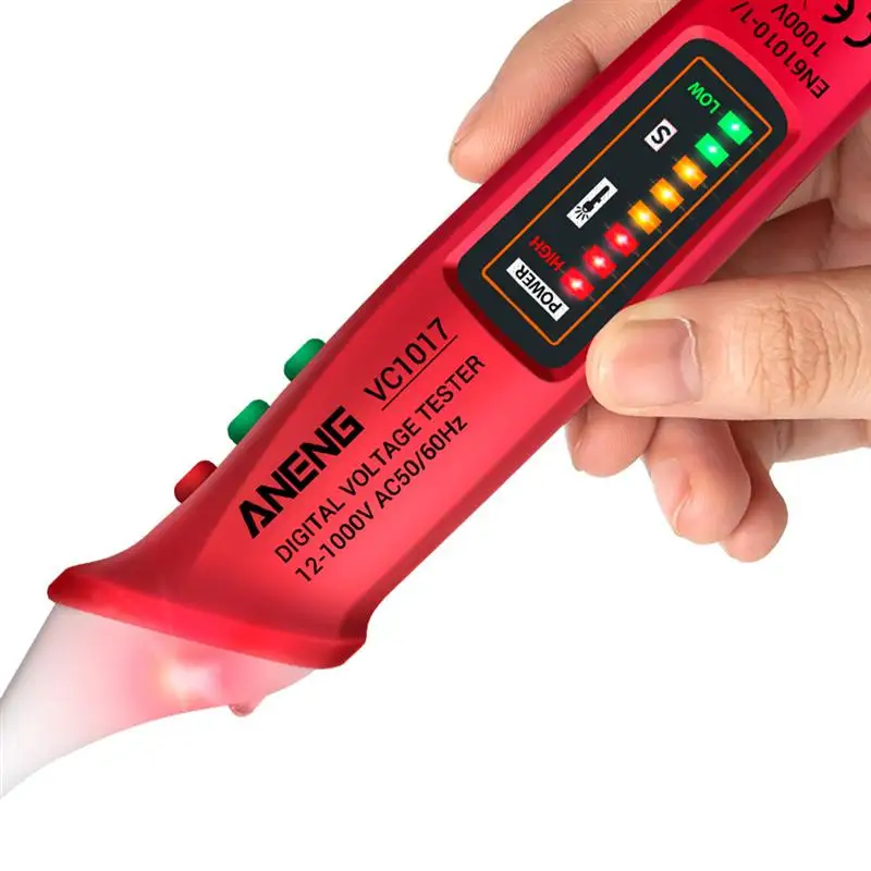 

Durable Non-Contact Voltage Tester Portable Voltage Tester Pen With Flashlight Non-Contact Sound And Light Warning Tester