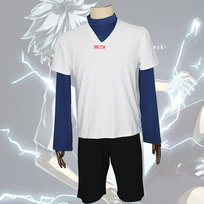 Костюм для косплея из аниме Hunter x Killua Zoldyck костюм на заказ униформа парик |