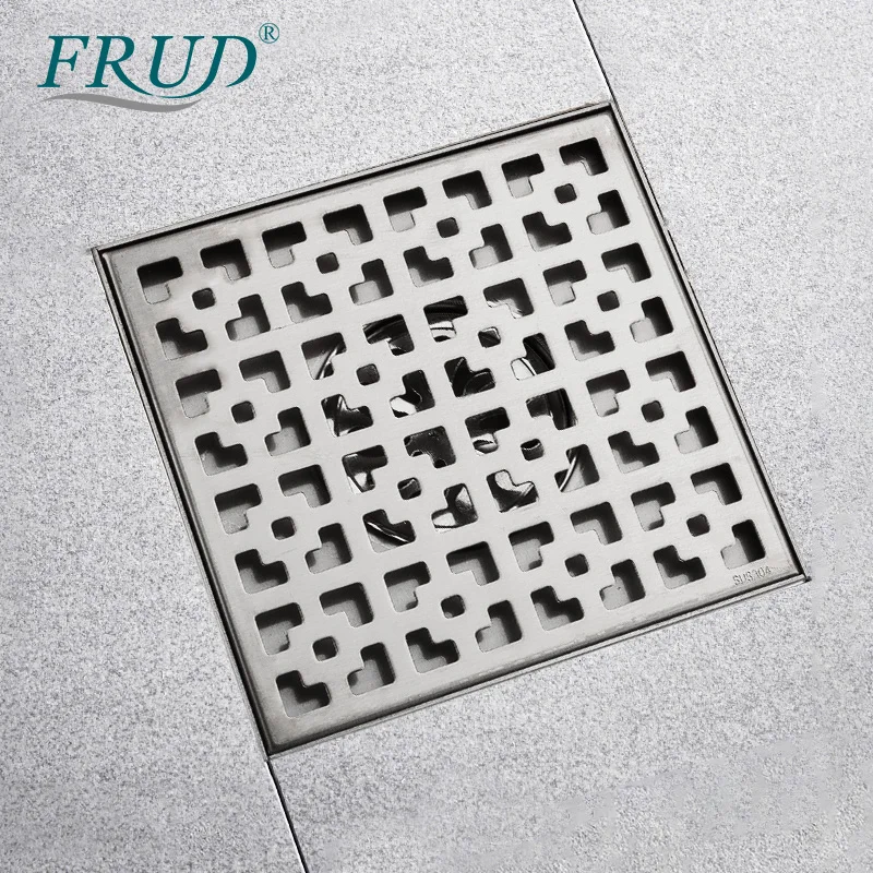 Квадратные напольные решетки для отходов FRUD слив ванной и душа Современная