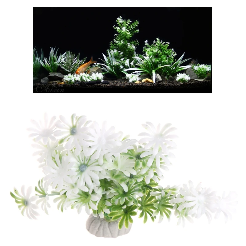 Водные растения водоросли для аквариума короткий абзац Lucky Bamboo искусственные