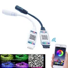 Миниатюрный Bluetooth-совместимый контроллер RGB, музыкальный контроллер для светильник ных лент RGB, 5 В, 12 В, 24 В постоянного тока