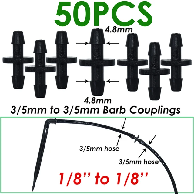 

Комплект прямых соединителей KESLA для капельного полива 50 шт