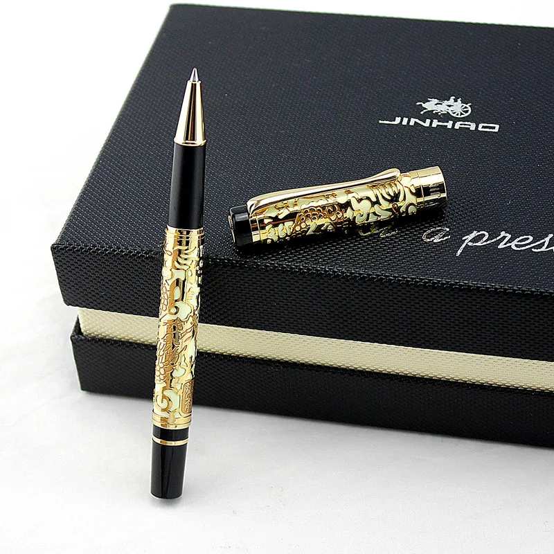 Jinhao 5000 металлическая шариковая ручка с чернилами для резьбы благоприятным