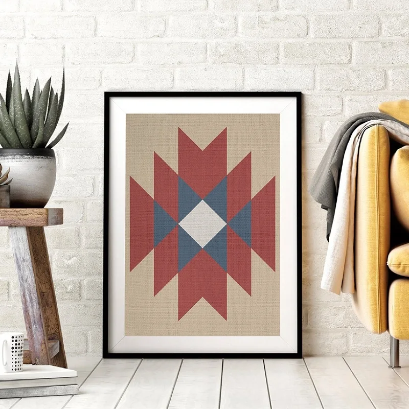 Ацтекский ковер настенные художественные принты и плакат украшение для дома