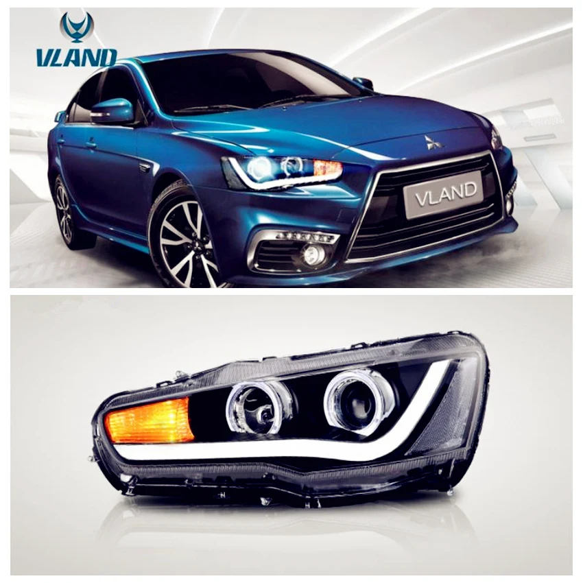 VLAND завод для автомобильных фар Lancer светодиодный головной фонарь 2010 2012 2015 2018 2019 с