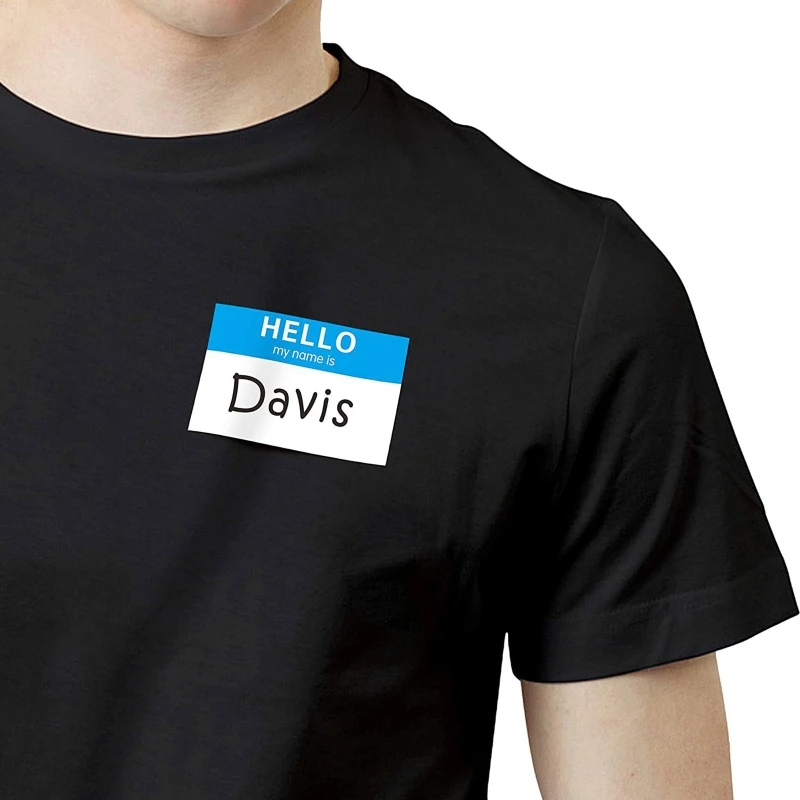 77JC Practical Hello My Name is Labels Stickers Tags for Nursing Care Toys Cup 90 Kit | Stationery Sticker