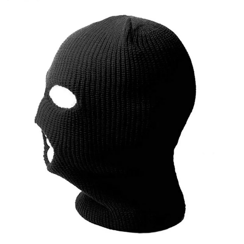 Вязаная Балаклава активный отдых Полное Лицо Крышка Лыжная маска шеи теплая