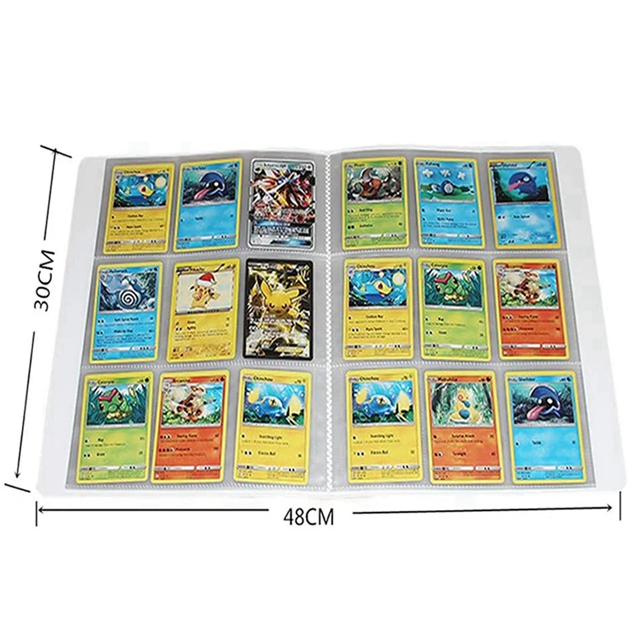 

432Pcs 9 Pocket Album Pokemon Map Cards Book Collection Holder Cartoon VMAX Playing Game Card Folder Loaded Kids Toys Cool Gift