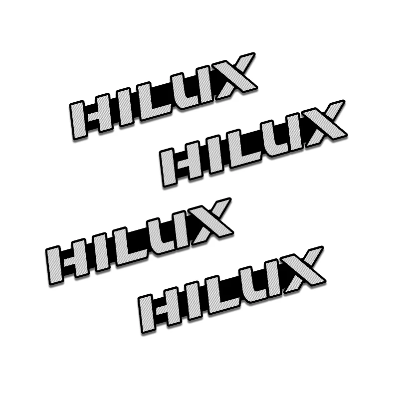 4pcs NEW fit for Toyota Hilux surf vigo revo 2017 2018 Aluminum Alloy sticker car stereo Stickers Accessories |