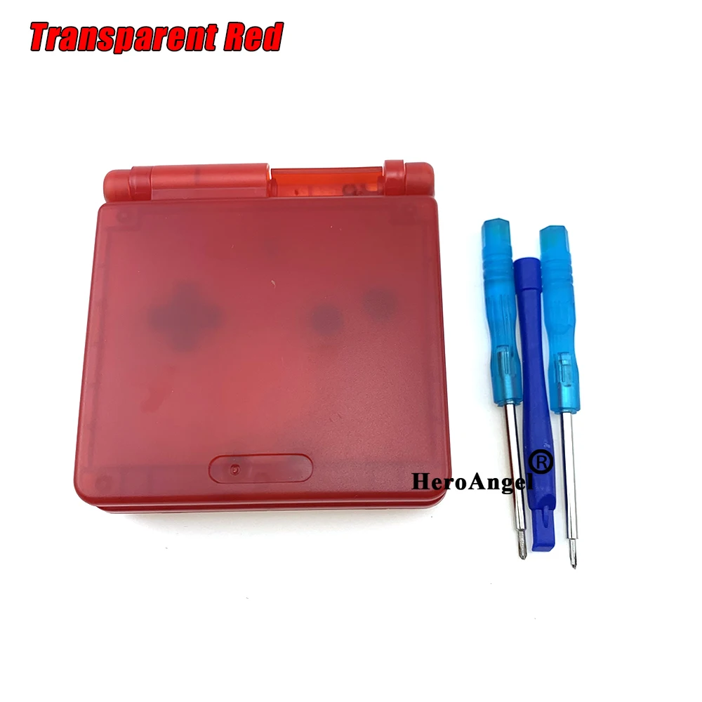 Прозрачный прозрачный белый фиолетовый черный красный корпус для GameBoy Advance SP GBA