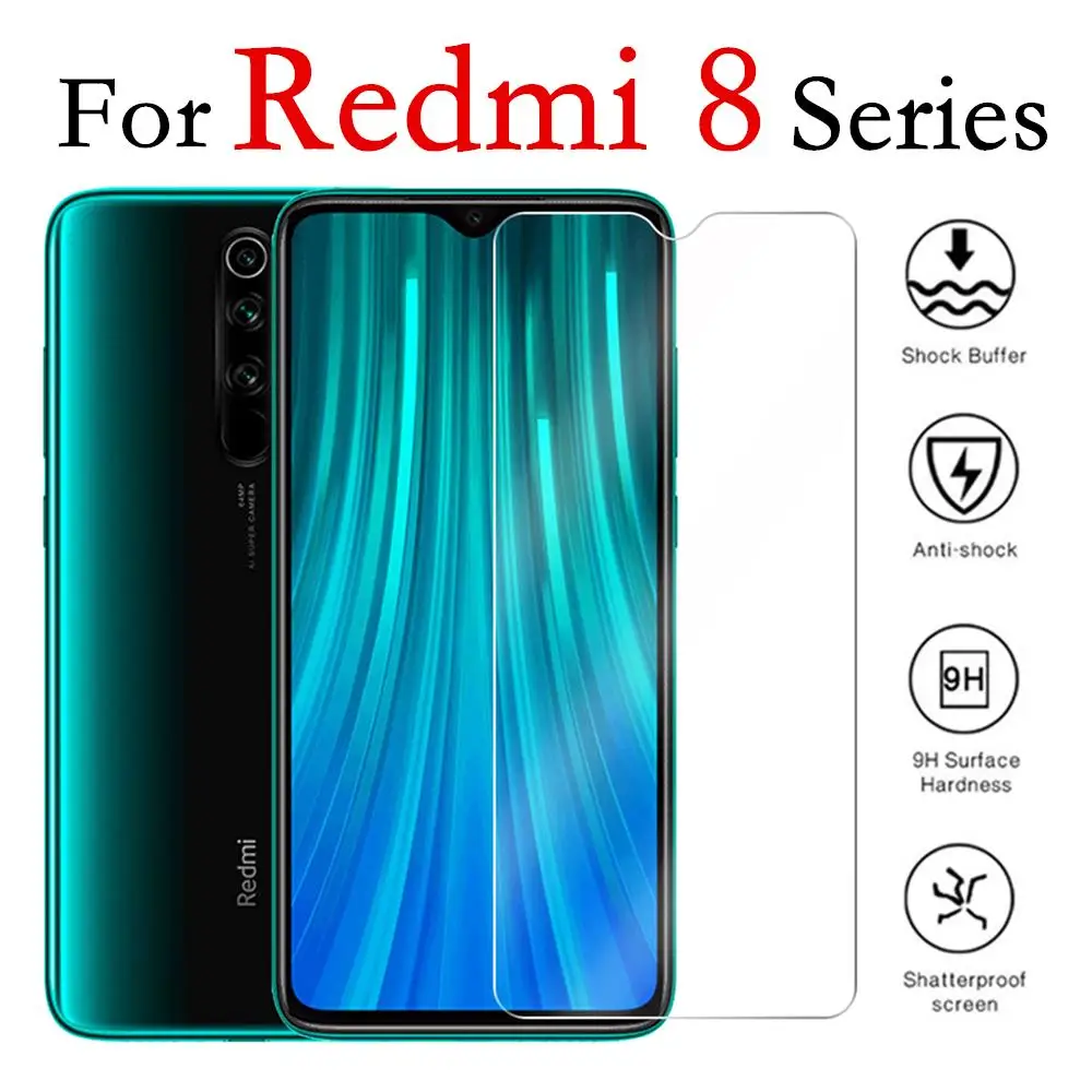 9H защита экрана из закаленного стекла для Xiaomi Redmi Note 8 Pro Note8 Защитная стеклянная