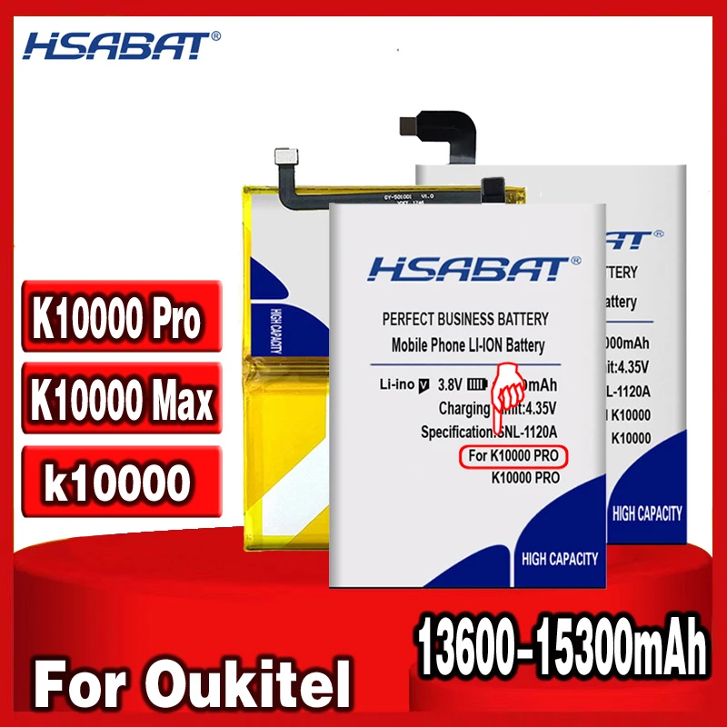 Аккумулятор HSABAT 13600 мАч 15300 для Oukitel K10000 Pro / Max|Аккумуляторы мобильных телефонов| |