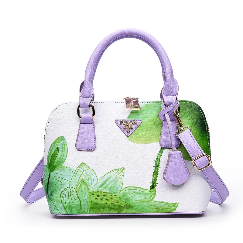 New Chinese style printed shell bag female one shoulder diagonal portable | Багаж и сумки