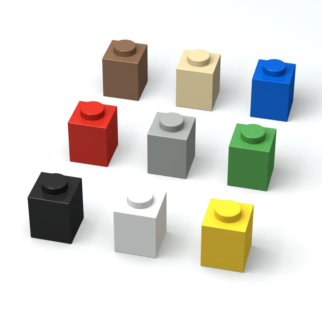 

200pcs Building Block moc Parts Brick 1 x 1 Compatible Brands Creativity Education Assembles Toy for Children Gift 3005