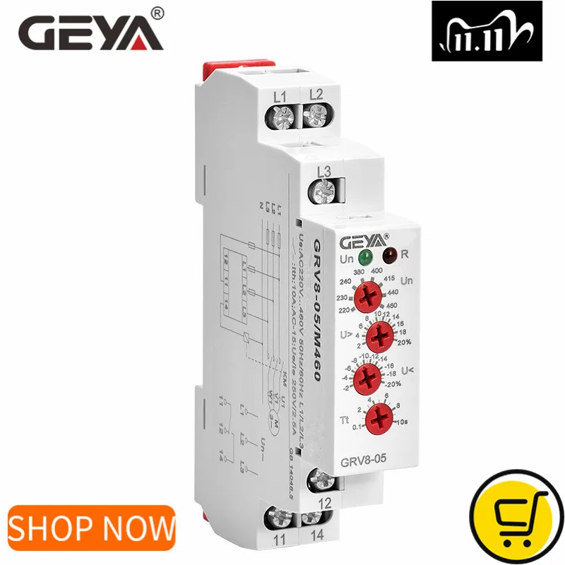 GEYA GRV8 05 Напряжение напряжения тока автомат защити цепи с защитой от чередования