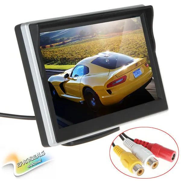 5 дюймовый экран TFT ЖК дисплей цифровой монитор заднего вида автомобиля парковки