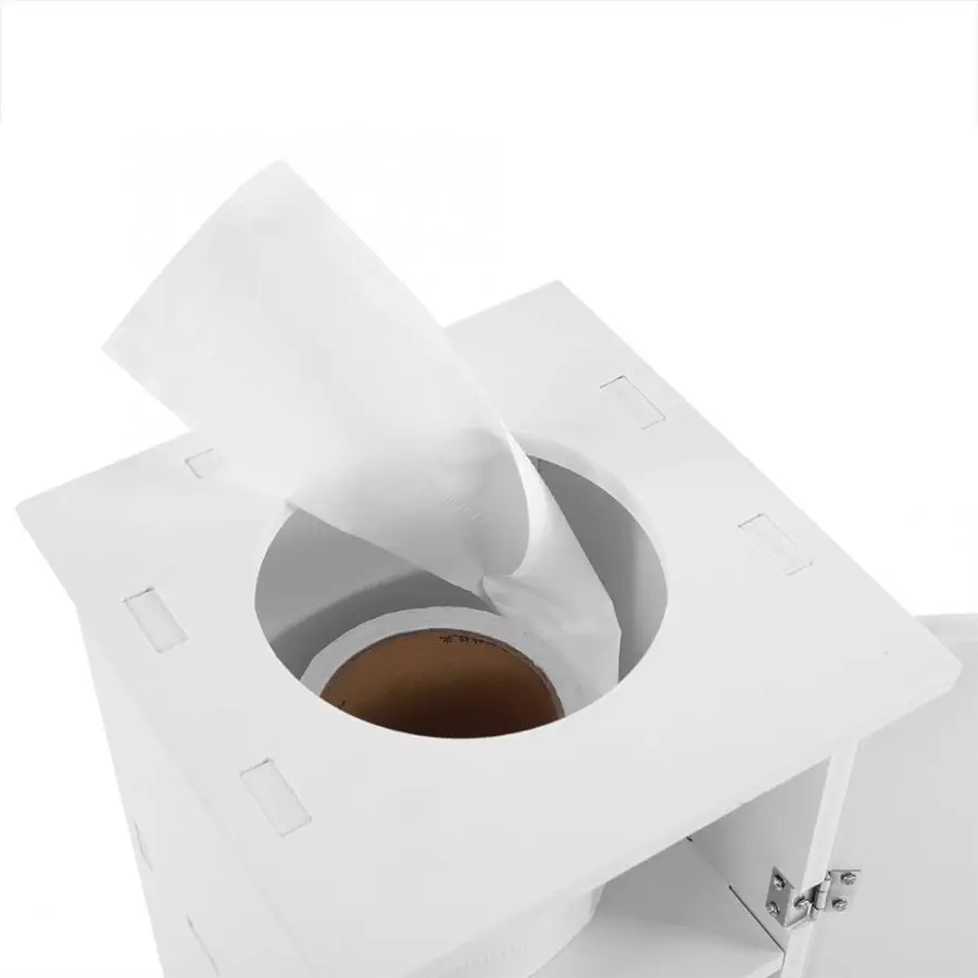 Держатель шкафа для ванной комнаты отдельно стоящая белая туалетная бумага