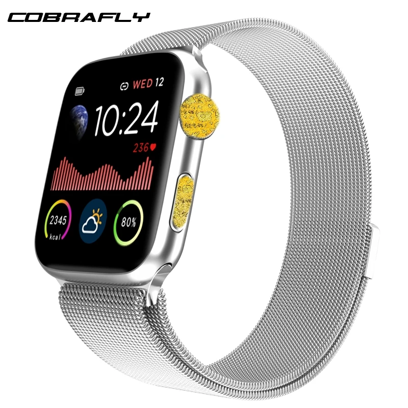 Cobrafly W68 Смарт-часы для мужчин и женщин 1,54 дюймов на весь день яркий дисплей монитор сердечного ритма фитнес-трекер для Apple Xiaomi PK IWO 8