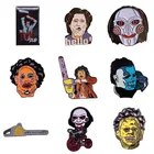 Отличное качество, эмалированные булавки в стиле 90-х с изображением из фильма ужасы, булавка для рюкзака, лацкана, броши для сумок, значки, подарки для друзей