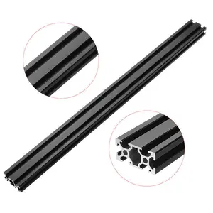 500mm cnc 3d printer parts aluminum profile extrusion 2040 european standard anodized rail linear frame black customizable free global shipping