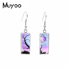 Серьги-Крючки из нержавеющей стали, ретро-жизнь, ювелирные серьги ручной работы