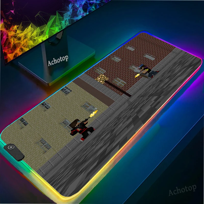 

Anime RGB Large Mouse Pad Dungeon 900x400mm Gaming Mouse Pad Gamer Computer Mousepad Led Backlight Carpet XXL Keyboard Desk Mats