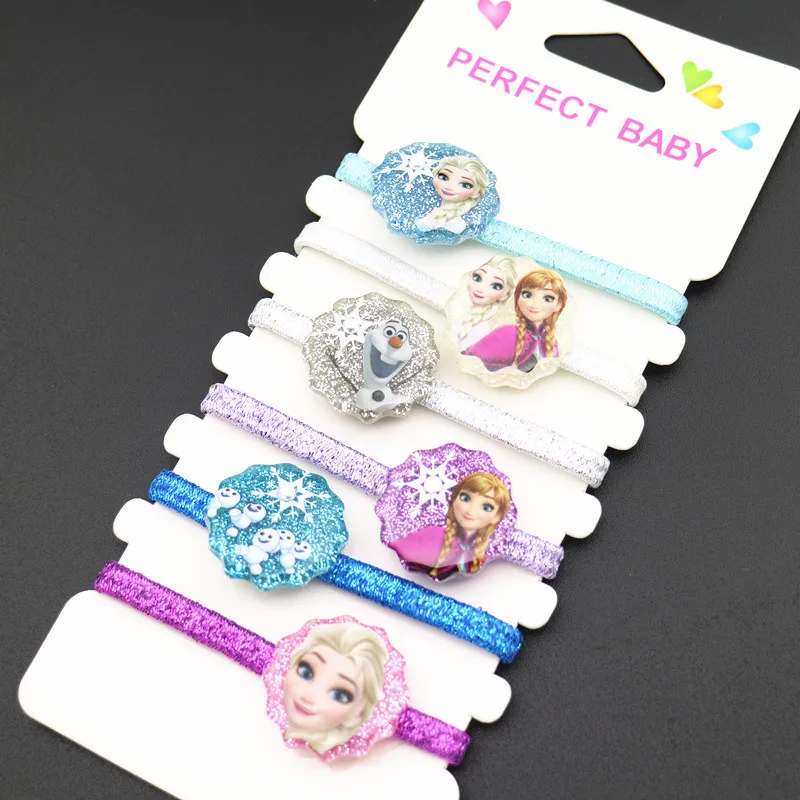 Детская резинка для волос с героями мультфильмов Диснея 6 шт. кольцо головы Микки