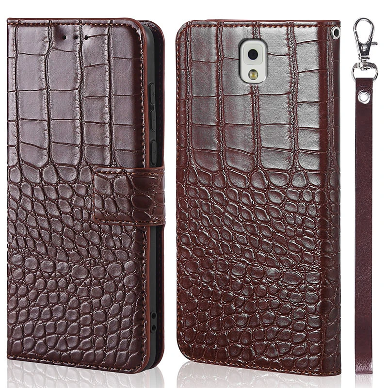 

Crocodile grain Leather Phone Case for Samsung Galaxy Note 3 III N9000 N9005 N9006 Note3 Flip Wallet Card Holder magnet Cover