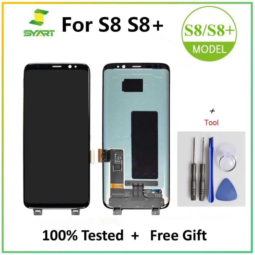 Для Samsung Galaxy S8 Plus LCDs Super AMOLED ЖК дисплей сенсорный экран с рамкой + бесплатный