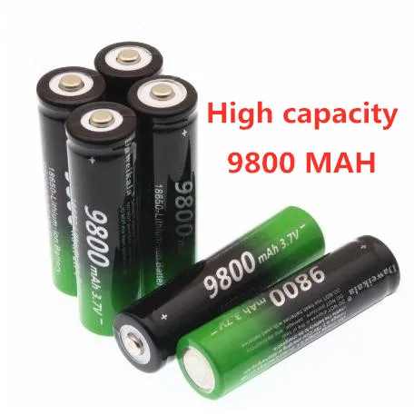 New18650 3.7 v 9800 mAh lithium-ion battery rechargeable lithium-ion batteries for flashlight headlamp electronic toy