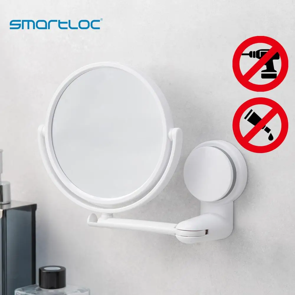 Smartloc 1X 3X увеличительное на присоске настенное зеркало для ванной комнаты умное