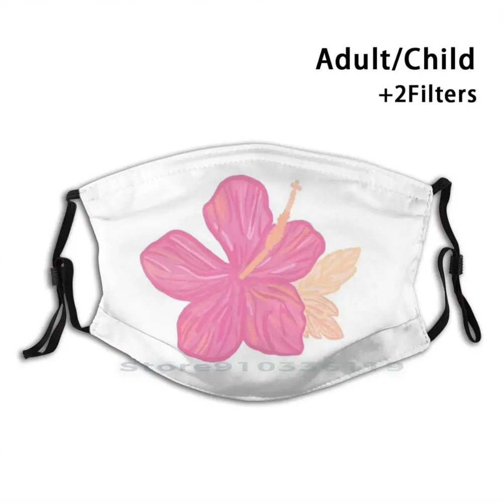 

Pink Hawaii Hibiscus Print Reusable Pm2.5 Filter DIY Mouth Mask Kids Pink Hawaii Hibiscus Pink Hawaii Pink Hawaii Hibiscus Surf