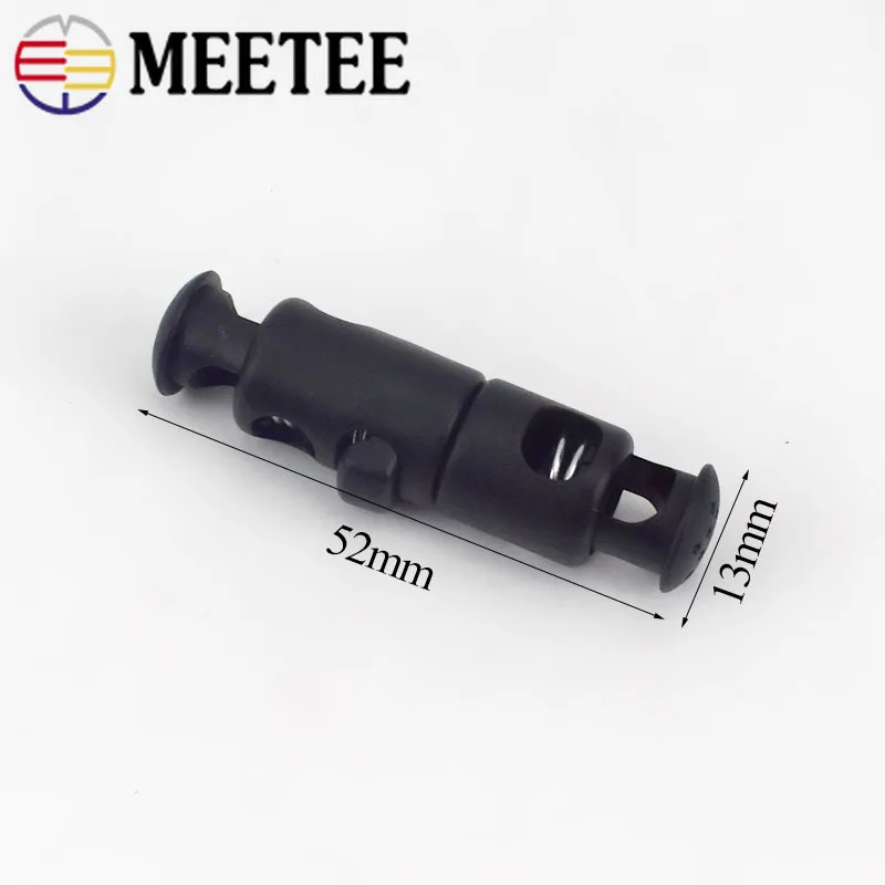 6 мм пружинный пластиковый шнур с фиксатором 2 отверстия тумблер веревка замок