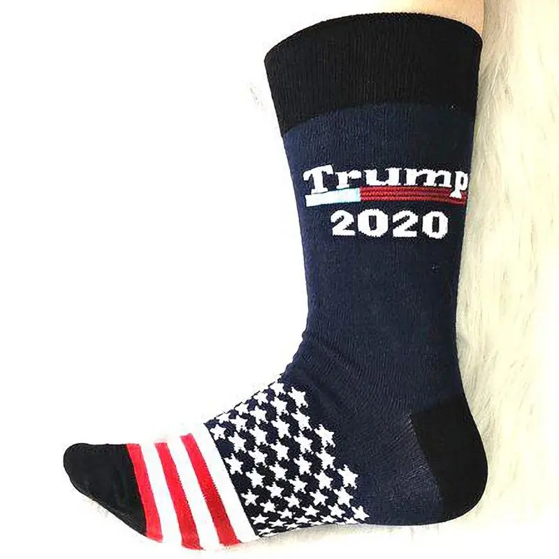 Унисекс 2020 года длинные носки с круглым вырезом американский флаг звезда