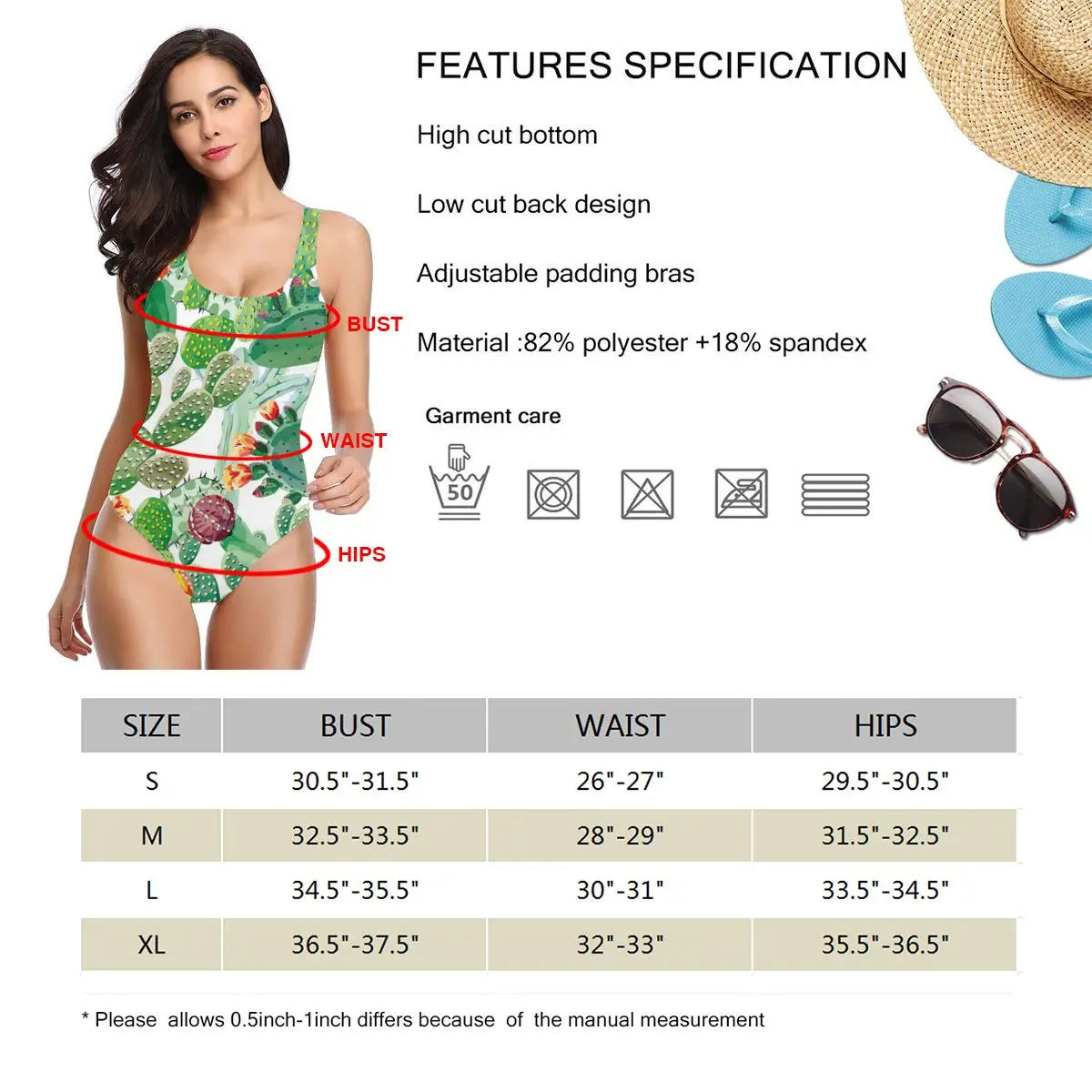 

New Sexy 2020 summer sexy new swimwear bikini pants women swimsuit women Cactus Watercolor swimwear set