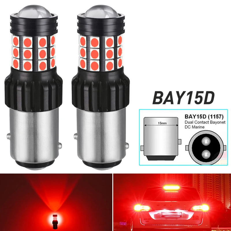 

2 шт. 1157 светодиосветодиодный белый желтый Bay15d P21/5 Вт PY21W Canbus лампа дальнего света DRL стояночный сигнал стоп-сигнал задняя автомобисветильник...