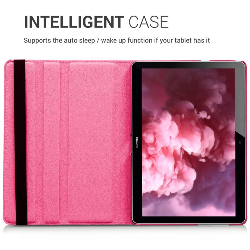 360 ° чехол совместим с huawei MediaPad T3 10 9 6 дюймов AGS-L09 кожаный для планшета подставкой