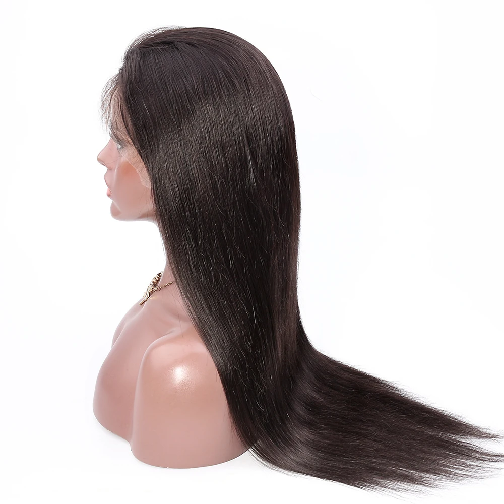 Бразильские волосы Remy HD прозрачные полностью кружевные человеческие волосы парики с волосами младенца прямые парики прозрачные человеческие волосы парики для женщин