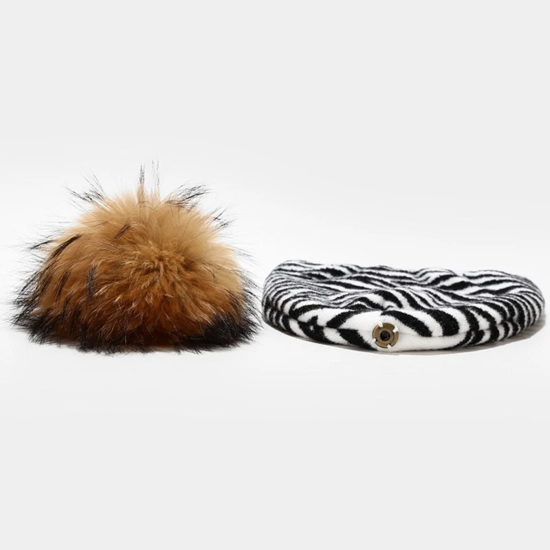 Шапка-бини в стиле Харадзюку милая вязаная шапка унисекс с изображением коровы