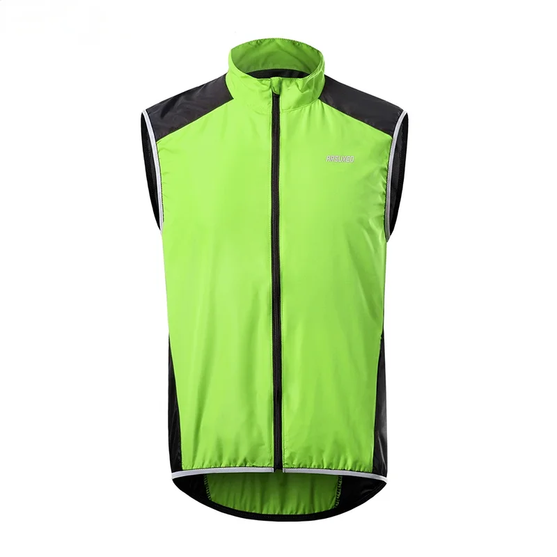 Жилет велосипедный светоотражающий Мужская ветровка без рукавов для горных