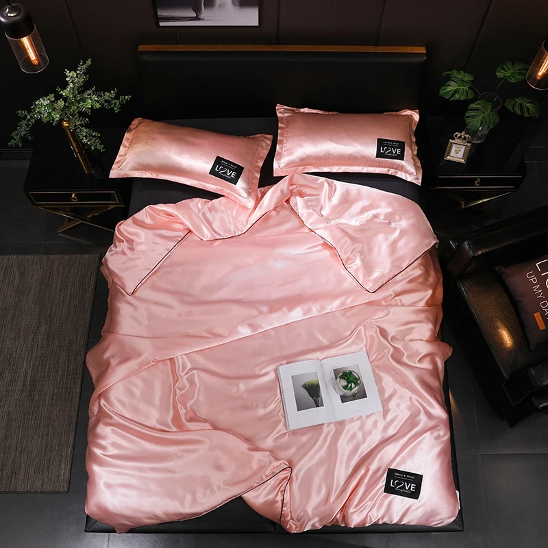 

Soft Cool Summer Quilt Blanket Duvet Smooth Comfort Airable Bed Cover Washable Air Conditioning Comforter Solid Color Gray White