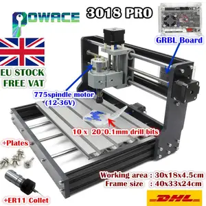 Фрезерный станок по дереву, 3 оси 3018 Pro, USB, управление GRBL
