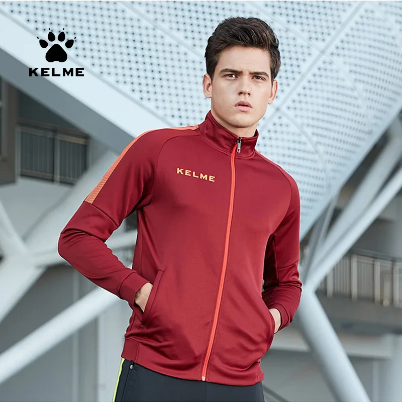 Мужская спортивная куртка KELME ветрозащитная для тренировок бега футбола на