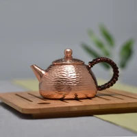 hammered pure copper small teapot tea kettle kung fu tea drinkware tableware