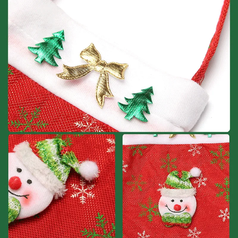 Рождественская Подарочная сумка праздничное украшение для рождественской елки