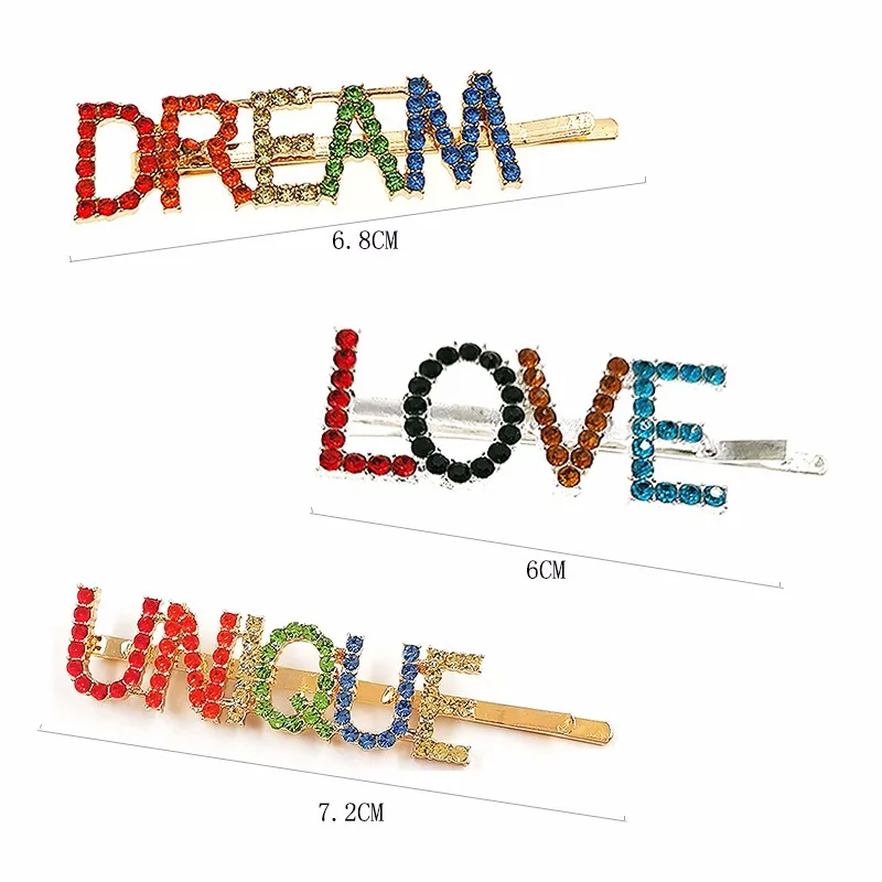 1 шт. Платье для девочек с буквенным принтом заколки волос украшением в виде