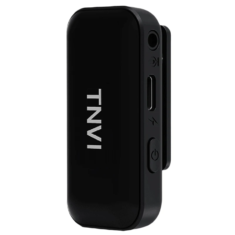 

TNVI V3 Wireless Microphone System with Rechargeable Transmitter Reveiver Lapel Lavalier Microphone for Smartphone Computer