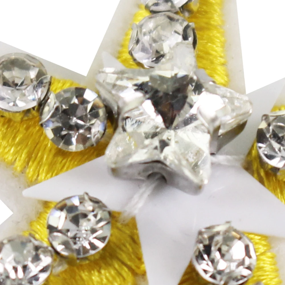 5 комплектов бисерных звезд патчи расшитые кристаллами мотивы вышивка