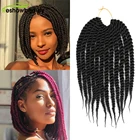 Сенегальские скрученные удлинители волос, искусственные локоны, синтетическое плетение Reshowbeauty, 12 нитей в упаковке, искусственные волосы 14 18 22 дюйма, цвет Омбре