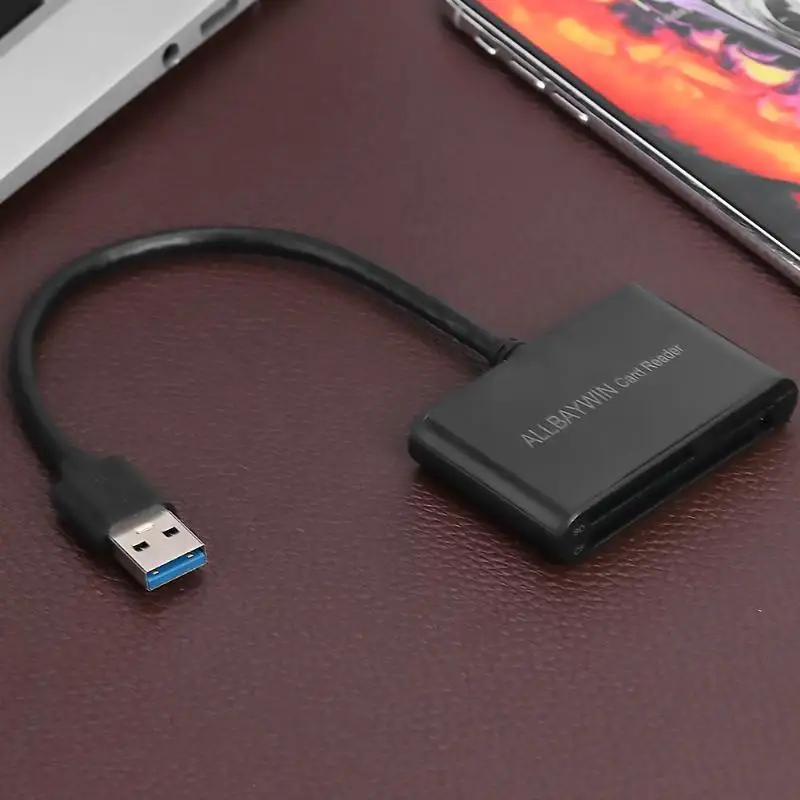 Высокоскоростной мини USB3.0 кардридер с поддержкой горячей замены безопасности надежный 3 в 1 универсальная карта памяти и TF карта и CF карта